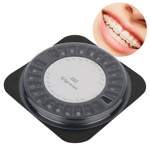LLC 20pcs Dental Orthodontics Brackets Ceramic Teeth Correction Brace  Support Accessory3 Hooks