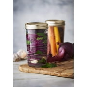 Kilner 11.8 oz Wide Mouth Preserve, Reusable Metal Screw Band, Canning Jar