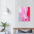 thumbnail image 3 of Creowell Bright Pink Wall Art Trendy Pink Prints Abstract Pink Canvas Wall Art Hot Pink Pictures Minimalist Pink Painting Bright Color Canvas Wall Art Pink and White Posters Wall Art 16x20 Inch, 3 of 3