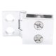 thumbnail image 3 of Juego de 8 Bisagras para Puerta Vidrio, Abrazadera Rectangular Ajustable 5 Mm a Clip úNico Vidrio Armario Gabinete, 3 of 5