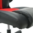 thumbnail image 2 of OFM Essentials Collection High-Back Racing Style Bonded Leather Gaming Chair, in Red (ESS-3086-RED), 2 of 14