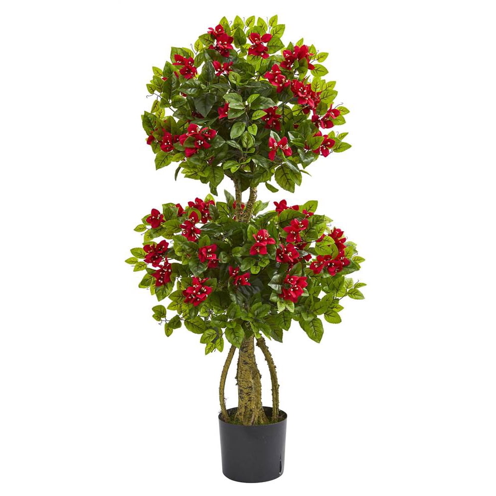 Double Bougainvillea Artificial Topiary Tree