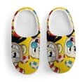 thumbnail image 3 of Cuphead Mugman Brother Kid's Cotton Slippers Winter Warm Soft Plush Slippers with Rubber Sole Non-Slip Indoor Outdoor Slip on Shoes Fluffy House Slippers For Boys Girls Teen, 3 of 8