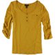 thumbnail image 1 of Camiseta henley sintética Style&co. para mujer amarilla extragrande, 1 of 1