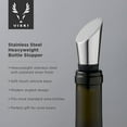 thumbnail image 3 of Viski Wine Stopper, Wine Bottle Stopper for Birthday, Wedding Party, Silver, 3 of 7
