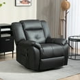 thumbnail image 2 of HOMCOM 8-Point Vibration Massage Recliner Chair for Living Room, Black, 2 of 10