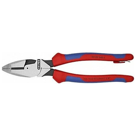 UPC: 0843221021559 | Knipex Linemans Plier 9-1/2  L Ergonomic 09 02 240 T BKA