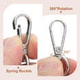 thumbnail image 4 of Uxcell Purse Chain Strap Iron Flat Chain Strap Alloy Handles Bag Strap Replacement Silver 8", 4 of 7