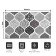 thumbnail image 5 of Black and White Geometric Quatrefoil Pattern Door Rugs,Washable Non Slip Door Mats Indoor,Decorative Door Mats,Entry Mat Indoor for Entrance,Bedroom,Kitchen,Bathroom,17"x30", 5 of 6