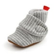 thumbnail image 3 of MEZZALL Baby Booties Winter Warm Striped Boots For Soft Sole First Walkers Shoes Cozy Comfortable Toddler Footwear Cozy Footwear, 3 of 8