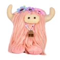 thumbnail image 4 of Muñeca de Ganado de Pelo Largo de Felpa perfecl Artesanías de Ganado Decoración de Felpa de Ganado para Sala de Estar Rosa, 4 of 8