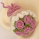 thumbnail image 3 of Mini Ramo de Flores de Ganchillo, Flores Tejidas A Mano, Hecho A Mano, Joyería, Colgante de Muñeca, Accesorios, 3 of 10