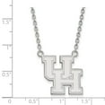 thumbnail image 2 of 14k White Gold LogoArt University of Houston U-H Large Pendant 18 inch Necklace Q4W012UHO-18, 2 of 5