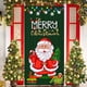 thumbnail image 4 of Christmas Door Curtain Flag Outdoor Photo Santa Claus And Puppy Background Decoration Hanging Fabric, 4 of 5