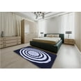thumbnail image 5 of Ahgly Company Machine Washable Indoor Rectangle Transitional Night Blue Area Rugs, 3' x 5', 5 of 7