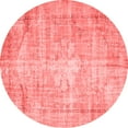 thumbnail image 1 of Ahgly Company Indoor Round Abstract Red Contemporary Area Rugs, 4' Round, 1 of 4