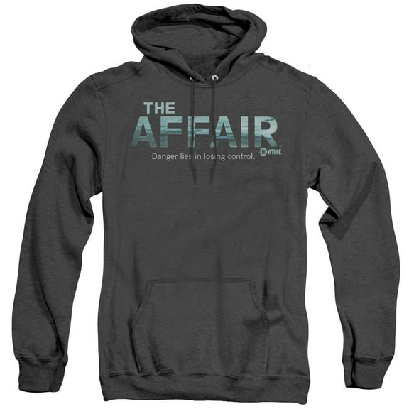 Affair Ocean Logo Adult Heather Hoodie Sweatshirt Black