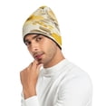 thumbnail image 6 of BZSMCE Winter Beanie Hats Warm Cozy Cap Golden Blossoms Pattern, 6 of 7