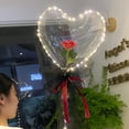 thumbnail image 2 of 1pc Led Light Rose Balloons Mother Day Wedding Decor Birthday Party Gift Valentine's Day Heart Led Rose Balloon Bouquet Gao Jinjia LED, 2 of 2