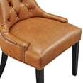 thumbnail image 3 of Side Dining Chair, Rivet Nailhead, Tan, Vegan Leather, Kitchen Cafe Bistro Hospitality Restaurant, Modern Contemporary HB32913, 3 of 8