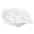 thumbnail image 2 of 1Pc Ceramic Escargot Plate Snail Baking Dish Simple Conch Holder Cooking Tool, 2 of 8