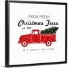My Texas House - Christmas Tree Farm Framed Canvas Wall Art - 20x20
