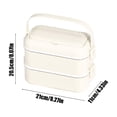 thumbnail image 3 of Stainless Steel Double Layer Lunch Box Can Be Put Into The Microwave To Keep Warm Multi Layer Compartment Lunch Box, 3 of 6