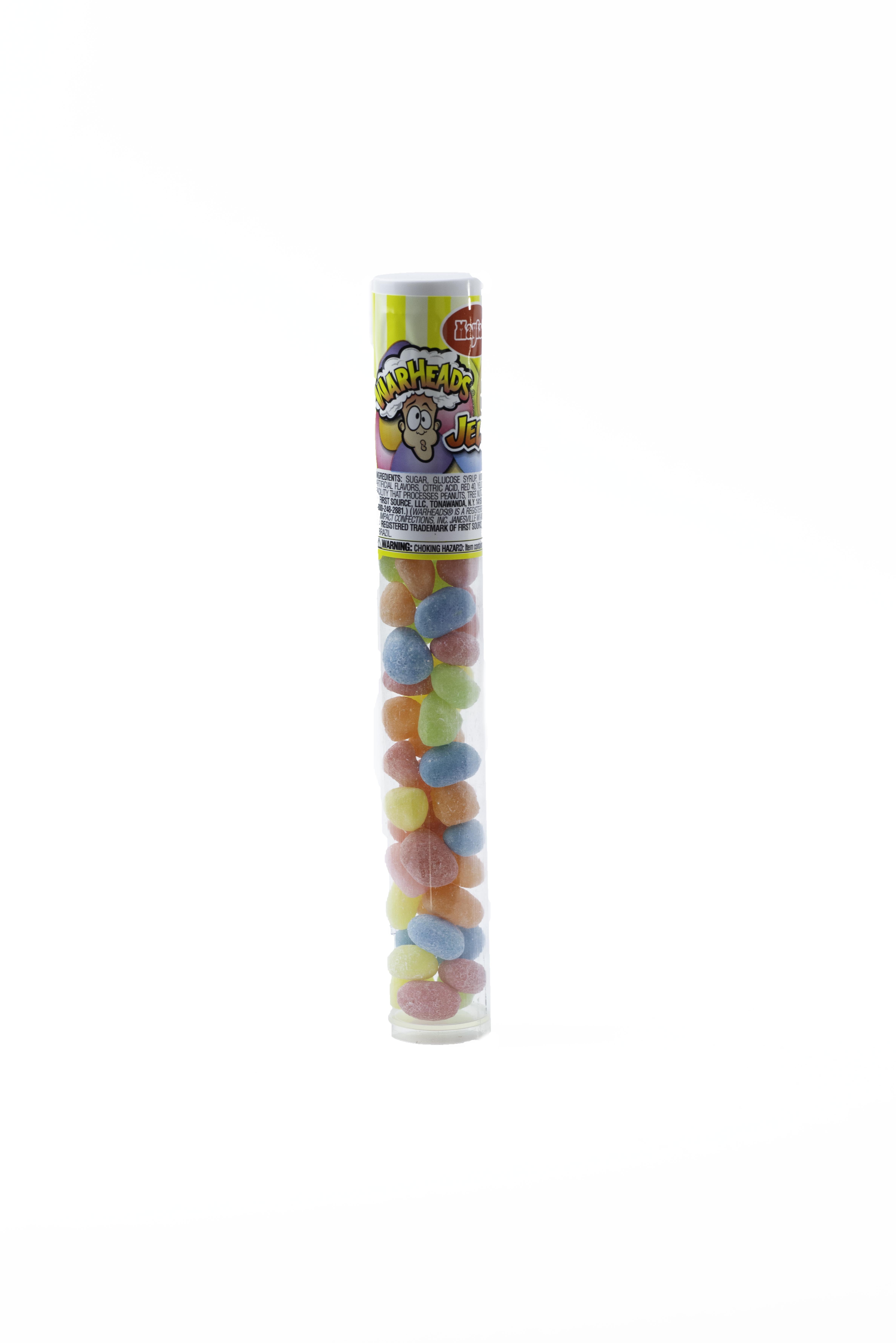 Warheads Sour Assorted Fruit Flavor Jellybean, 1.85 oz. Tube Walmart