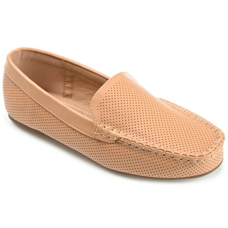 

Journee Collection Womens Halsey Wide Width Comfort Insole Slip On Round Toe Loafer Flats