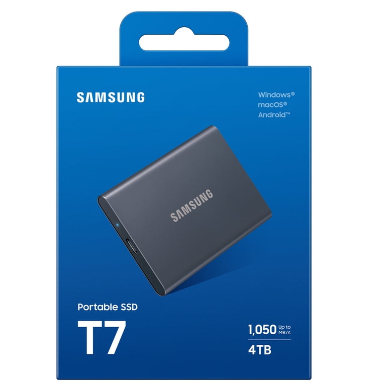 Samsung Portable SSD T7 4TB- MU-PC4T0T/AM - Walmart.com