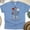 CarolinaBlue, variant on Red White Blue Flower Shirt | Inspirational Freedom Graphic T-Shirt, Natural, Size S