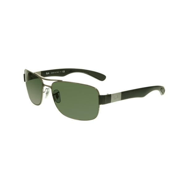Ray-Ban Men's RB3522 RB3522-004/71-61 Silver Rectangle Sunglasses -  