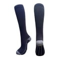 thumbnail image 3 of Women Compression Stockings High Elastic Long Tube Calf Support Running Yoga Athletic Solid Color Socks Black, 3 of 3