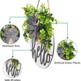 thumbnail image 2 of Wishrage Welcome Sign Hello Front Door Round Wood Sign Hanging Welcome Sign for Farmhouse porch Spring Welcome Sign Front Door Decoration, 2 of 4