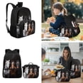 thumbnail image 3 of HUIACONG Kids School Backpack Set 4-IN-1 Dark Horses for Boys Girls Ages 6-10 Lightweight 300g Bookbag Detachable Insulated Lunch Box Pencil Case Water Bottle Holder, 3 of 7