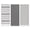 Grey, variant on Serafina Home Grey And White Kitchen Hand Dish Towels: Oversized 28" x 16", 100% Cotton Cloth Soft Cleaning Drying Absorbent Assorted Design, Set of 3 Multipurpose for Everyday Use
