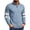 Blue, variant on Quarter-Zip Collar Waffle Knit Color-Block Sleeve Pullover, Long-Sleeve Thermal Stretch Casual Shirt for Urban Daily Errands Gray S