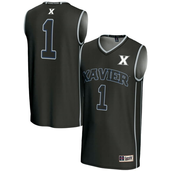 Youth GameDay Greats #1 Black Xavier Musketeers Lightweight Basketball Jersey