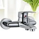thumbnail image 3 of Grifo para lavabo de baño cepillado de una sola manija, grifo de agua caliente y fría sin agua, 3 of 5