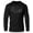 Black On Black, variant on GYMISH Too Fit To Quit Lightweight Long Sleeve Hooded T-Shirt for Men – Funny Gym Hoodie, Athletic Workout Shirt for Lifters & Fitness Lovers