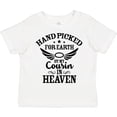 thumbnail image 3 of Inktastic Handpicked for Earth By My Cousin in Heaven with Angel Wings Boys or Girls Toddler T-Shirt, 3 of 5