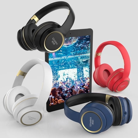 RFUGUG Wireless Bluetooth Headphones Over Ear - Versatile Collapsible Headset for Crystal Clear Calls & Immersive Gaming Sessions with Supreme Comfort