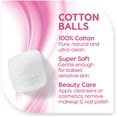 thumbnail image 2 of Simply Soft Premium Cotton Balls (600 Count),  Pure Cotton, Large Cotton Balls for Face and Nail Polish Remover, 2 of 7