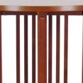 thumbnail image 3 of Benjara BM215614 Mission Style Round Table with Slatted Design & Block Legs, Brown, 3 of 5
