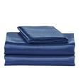 thumbnail image 3 of Satin Sheets Twin Silky Soft for Hair and Skin Wrinkle Fade Stain Resistant Sheet Set Pillowcase, 4 Pcs, 3 of 3