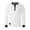 508 White / Black, variant on ZIMEGO Men's Long Sleeve Contrast Button Placket Neck Cuffs Casual Henley Shirts