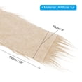 thumbnail image 2 of Unique Bargains Plush Faux Fur Fabric Precut Strips, 59' x 4' Fluffy Faux Fur Ribbon, Khaki, 2 of 7