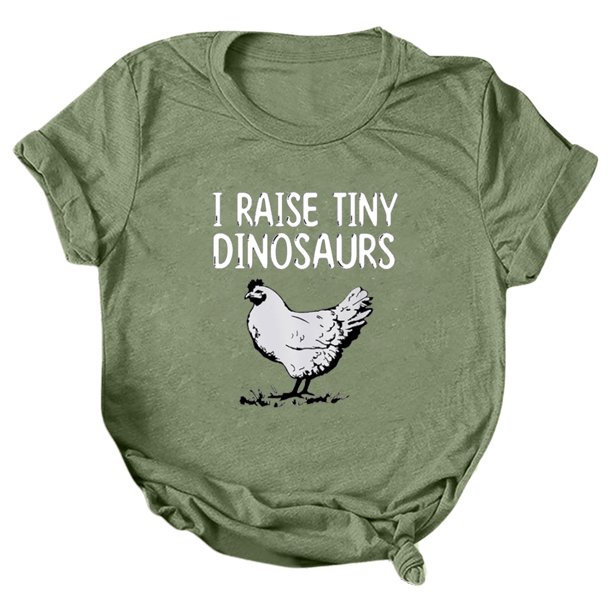 Gibobby Camisetas de verano para mujer Mujeres Casual Impresión Manga Corta Cuello Redondo Camiseta Suelta Blusa Tops(Verde,CH)