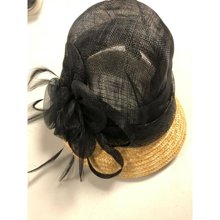 August Hat Company Wheat Straw Border Hat, Black