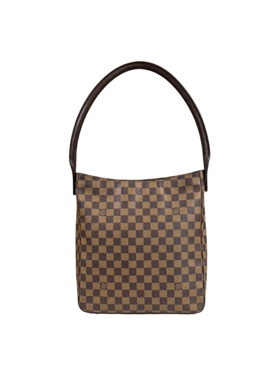 Pre-Owned Louis Vuitton Looping GM Damier Shoulder Bag, Canvas N51144, Brown,... (Fair)
